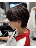 曲がる縮毛矯正　センターパート