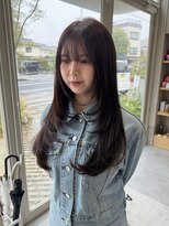 ルトワフクロマチ(Lutowa Fukuromachi) ダークパープル/ナチュラルショート/ミルクブラウン/夏/レイヤー