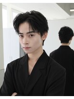 become men's hair 名駅EAST【10月3日 NEW OPEN(予定)】 シースルーセンターパート/メンズ縮毛矯正/ナチュラル/名古屋/