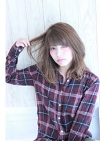 アリュールヘアー ルーチェ(ALLURE hair luce) 【ALLURE】ワンカールロブヘア×ヘーゼルベージュ