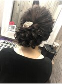ルーズアップ/ヘアセット/ヘアメイク/編み込み/三つ編み