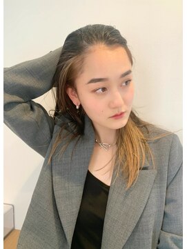 アリゲート ダイカンヤマ(Ari gate daikanyama) 【山中涼太】切りっぱなしロブ×インナーブロンド