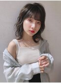 外ハネが可愛いオリージュカラー