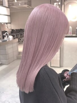 ペレ 渋谷(PELE) K40_ホワイトピンク ブリーチ2~3回