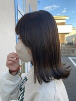 ジュエ ヘアー デザイン(Jue hair design)&nbsp;ナチュラルオリーブベージュカラー×外ハネ
