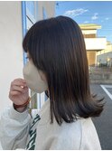 ナチュラルオリーブベージュカラー×外ハネ