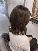 《GRANDLINE友田千栄》大人綺麗グレーベージュ 韓国巻き