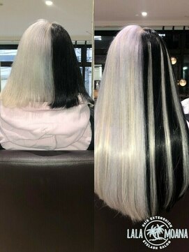 ララ モアナ(LaLa Moana) 【ミディアム→ロング】エクステ70枚／バイカラーもエクステで◎