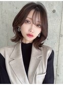 くびれボブ/韓国ボブ/ダークグレー