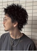 スパイキーショートウルフ/メンズベリーショート/ダークアッシュ