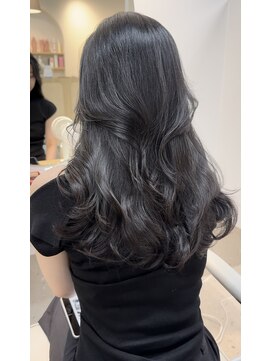 カラ フクオカ 天神(Cara FUKUOKA) 【ダークグレージュ&ミドルレイヤー】《うる艶水素カラー》