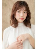 暖色系カラーウェットヘアくびれミディアム310X北浦和20代30代