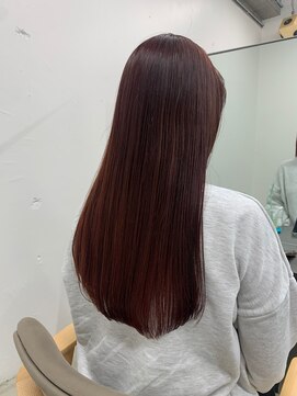 ツバメ ヘアー(TSUBAME HAIR) ブリーチなしのダブルカラーでダメージを抑えた明るめカラー♪
