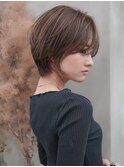 【GEEKS渋谷】ナチュラルショートウルフ/グレージュ/春ヘア/小顔