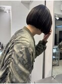 ミニボブ 切りっぱなし ショートボブ 前髪カット