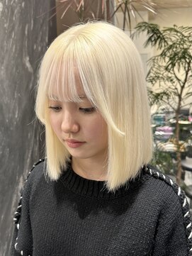 アニュー(A'nyu) 抜きっぱなしホワイトブロンド