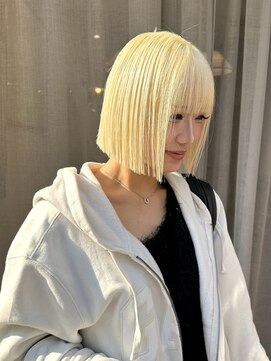 ヲタク(wotaku.) ブロンドカラー抜きっぱなしブリーチダブルブリーチケアブリーチ