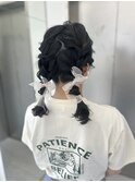 medium  hair arrange