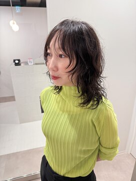 シュク 高円寺(SYUK) SYUK kazu 【高円寺 顔まわりカット 髪質改善 ハイライト 】