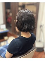 サプリス(suplis hair design) 大人の柔らかウェーブ丸みショートボブ