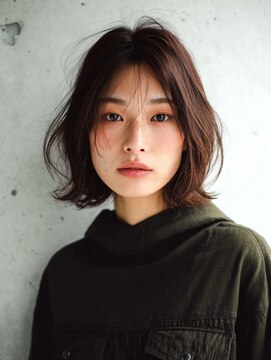 アンドレイ 表参道(andrey) 黒髪カタログ/クラゲヘアー/オリーブグレー/表参道