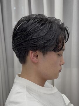 センターパート/毛流れ/ニュアンス/池袋メンズカット