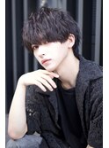 波巻きセンターパートメンズカットパーマ渋谷美容室k