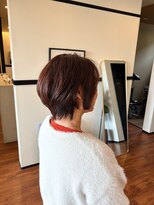 スリーバイザサロン(THREE by the salon)&nbsp;くびれショート×マロンベージュ