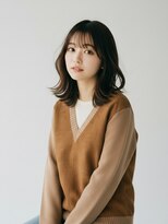 フレイムス ヘアアンドリラックス 吉川店(Frames hair&relax)&nbsp;セミロング20代30代ストレートレイヤー前髪なし前髪あり越谷