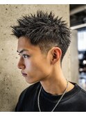 男前フェードショート
