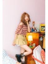アクシス 栄店(`AXIS)&nbsp;馬渕ミルクティーブロンド/ダークブルー/デジタルパーマ/栄