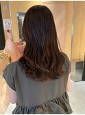 透明感×こなれ感◎ ふんわりセミロングブラウン
