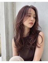サンク(thank)&nbsp;大人の秋ロング｜ピンクモーブブラウンレイヤーロング