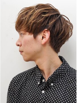 メリケンバーバーショップ コウベ(MERICAN BARBERSHOP KOBE) グランジネープレスツーブロック束感あるスパイキーマッシュ#1.2