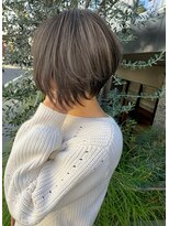 トルネード(TORNADO) シアーグレージュハイライトショート