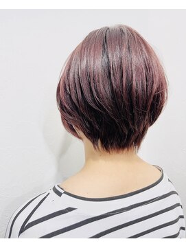 パルマヘアー(Palma hair) ピンク×ショートボブ