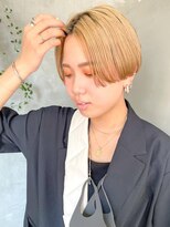 テトヘアー(teto hair)&nbsp;ブロンドカラーハイトーンカラーハンサムショート