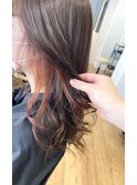 （LianTokyo 山崎）20代30代40代インナーカラーピンクオレンジ