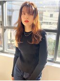 【山田】無造作レイヤーフォギーベージュ20代30代40代