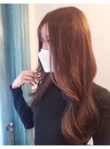 HUEでダメージレス！均一でキレイな透明感へ。ロング韓国巻き★