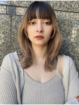 ロンドプロフィール 浦和(Lond profil) グレージュカラー、ボブウルフ