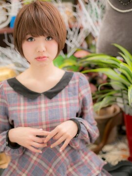 カバーヘア イヴ 戸頭店(COVER HAIR EVE) 大人かわいい艶カラー前下がりウルフマッシュc5戸頭20代30代40代