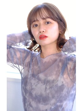 スリー スタンド(THREE STAND) イメチェン大人可愛いくびれ薄めバングショコラベージュ