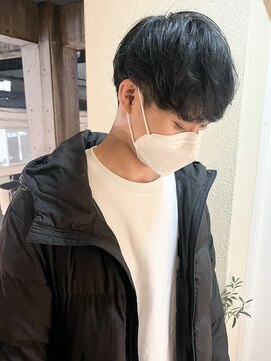 ラミエ バイ メルト 吉祥寺(lamie by melt) "久保田"マッシュショートくせ毛風パーマ刈り上げツーブロ