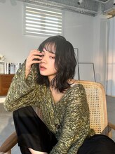 ラフィス ヘアー ロビン 名古屋店(La fith hair robin) 【La fith】ニュアンス巻き×シアーブラック