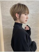 バング顔周りレイヤーショートカット【池袋】