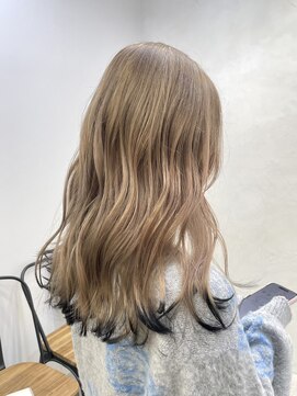 ジゼル(gisele) ミルクティー×裾ブラック