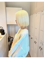 サロウィン 大宮Crest店(SALOWIN)&nbsp;ブロンドボブ ケアブリーチ 髪質改善