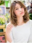 小顔センターパート抜け感ヘアくびれミディc6川口20代30代40代