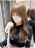 レイヤーカット顔周りくびれヘアフェミニンロング似合わせカット